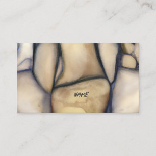 Fossile Kunst - Cooles Rock Muster Postkarte Visitenkarte