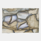 Fossile Kunst - Cooles Rockmuster Geschirrtuch (Horizontal)