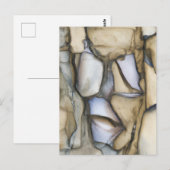 Fossile Kunst - Cooles Rockmuster Postkarte (Vorne/Hinten)