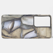 Fossile Kunst - Cooles Rockmuster Samsung Galaxy Hülle (Linke Seite)