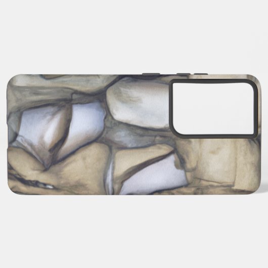 Fossile Kunst - Cooles Rockmuster Samsung Galaxy Hülle (Linke Seite)