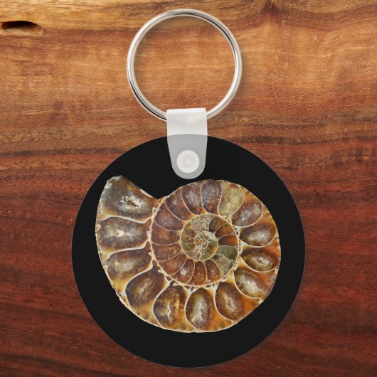 Fossile Muschel Schlüsselanhänger (Vorderseite)