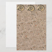 Fossile Stationierung Briefpapier (Vorne/Hinten)
