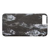 Fossile weiße Fische im schwarzen Hintergrund Case-Mate iPhone Hülle (Rückseite (Horizontal))