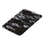 Fossile weiße Fische im schwarzen Hintergrund Magnet (Linke Seite)