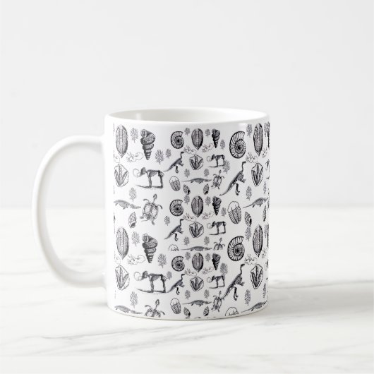 Fossilien Kaffeetasse (Links)