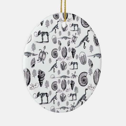 Fossilien Keramik Ornament (Rechts)