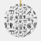 Fossilien Keramik Ornament (Vorne)