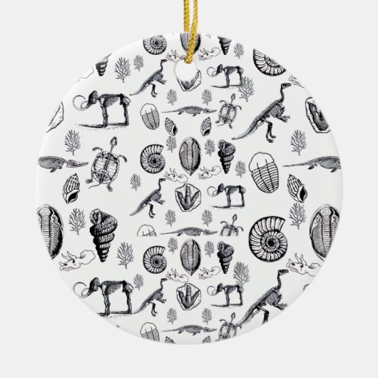 Fossilien Keramik Ornament (Vorne)