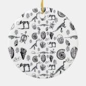 Fossilien Keramik Ornament (Hinten)