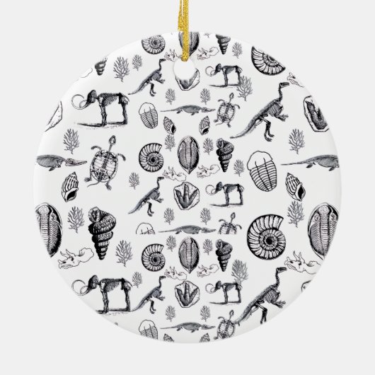 Fossilien Keramik Ornament (Hinten)