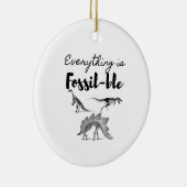 Fossilien Keramik Ornament (Rechts)