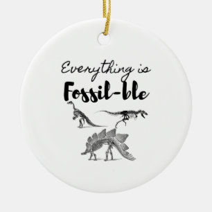 Fossilien Keramik Ornament