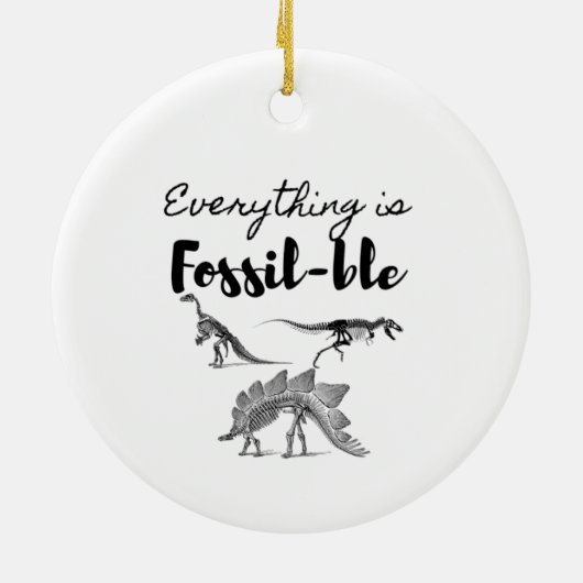 Fossilien Keramik Ornament (Hinten)