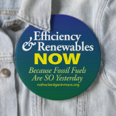 Fossilienbrennstoffe sind so gestern Knopf Button (Beispiel)