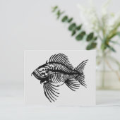 Fossilienfisch-Postkarte Postkarte (Stehend Vorderseite)