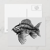 Fossilienfisch-Postkarte Postkarte (Vorne/Hinten)