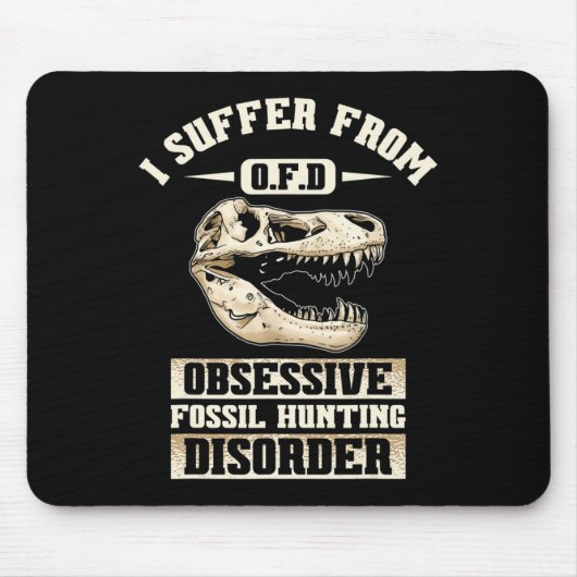 Fossilienjagd Dinosaurier Knochen Paläontologe Fos Mousepad (Vorne)
