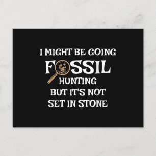 Fossilienjagd , für Paläontologen & Geologen . Postkarte