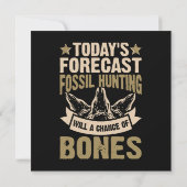 Fossilienjagd ist eine Chance für Knochen Einladung (Rückseite)
