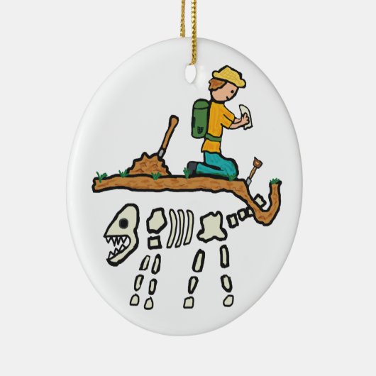 Fossilienjagd Keramik Ornament (Rechts)