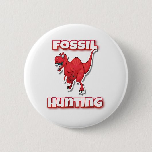 Fossilienjagd Tyrannosaurus Button (Vorderseite)