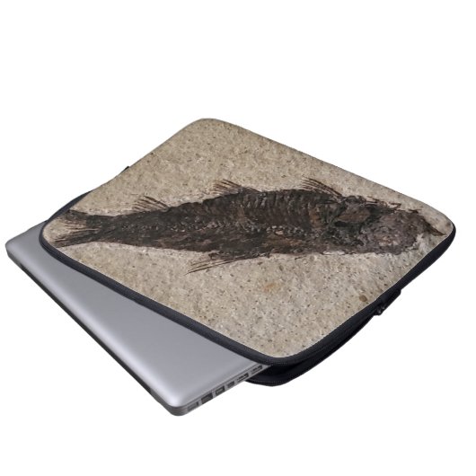 Fossilisierte Fisch-Elektronik Laptopschutzhülle (Vorne Knopf)