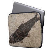 Fossilisierte Fisch-Elektronik Laptopschutzhülle (Vorderseite Links)