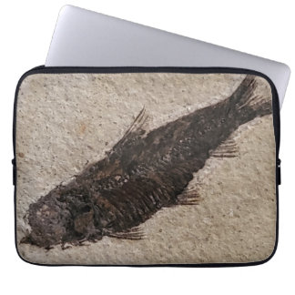 Fossilisierte Fisch-Elektronik Laptopschutzhülle