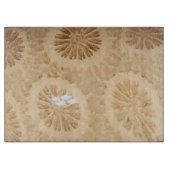 Fossilisierte Korallenwerbung Schneidebrett (Vorderseite)