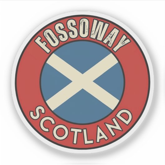 Fossoway, Schottland Aufkleber (Vorderseite)