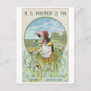 Foster and Company Little Girl Postkarte