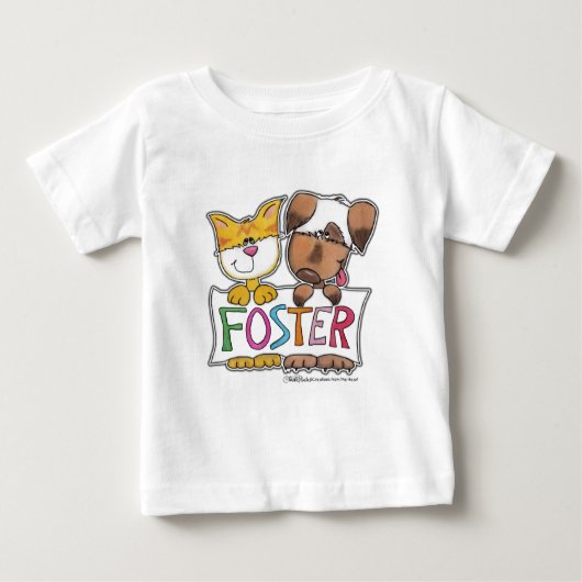 FOSTER-Banner für Hunde und Katzen Baby T-shirt (Vorderseite)