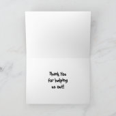 FOSTER-Banner für Hunde und Katzen Dankeskarte (Innenseite)