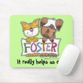 FOSTER-Banner für Hunde und Katzen Mousepad (Mit Mouse)