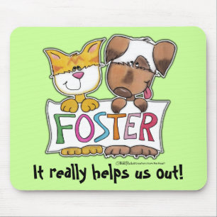 FOSTER-Banner für Hunde und Katzen Mousepad