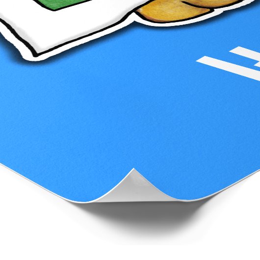 FOSTER-Banner für Hunde und Katzen Poster (Ecke)