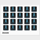 Foster Care Advocate Black Square Sticker (Blatt)