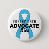 Foster Care Advocation Ribbon White Button (Vorderseite)
