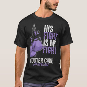 Foster Care Awareness Montag Boxing Gloves Lavende T-Shirt