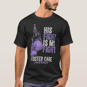 Foster Care Awareness Montag Boxing Gloves Lavende T-Shirt