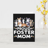 Foster Cat Adoptier Proud Foster Mama Karte (Gelbe Blume)