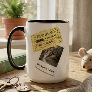 Foster Checklist Für Immer Tierrettung Geschenk Tasse