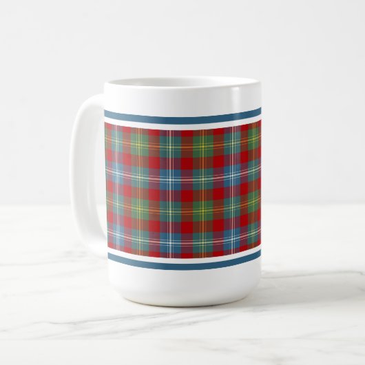 Foster Clan Ancient Tartan Kaffeetasse (Vorderseite Links)