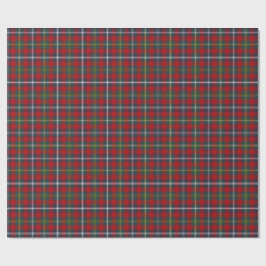 Foster Clan Modern Tartan Geschenkpapier (Flach)