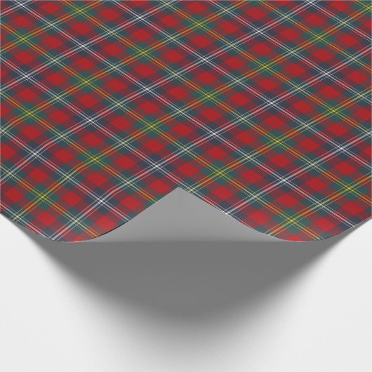 Foster Clan Modern Tartan Geschenkpapier (Ecke)