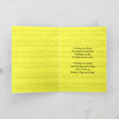 Foster da, musikalische Tageskarte des Vaters mit  Karte (Innenseite)