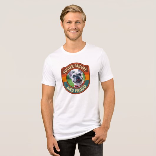 Foster Failure Pet Photo Tri-Blend Shirt (Vorderseite voll)