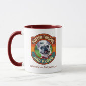 Foster Failure und stolz Retro-Tierrettungsgeschen Tasse (Links)