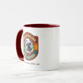 Foster Failure und stolz Retro-Tierrettungsgeschen Tasse (Vorderseite Links)